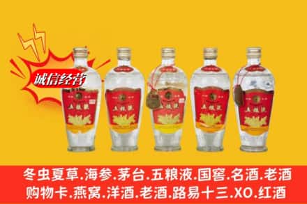 昭通市彝良回收老五粮液